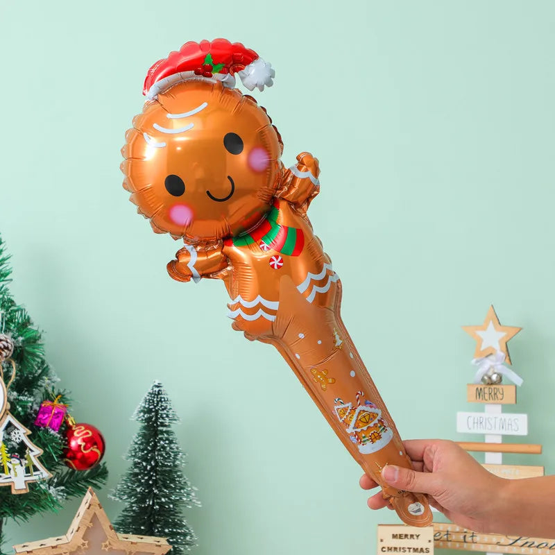 20pcs Merry Christmas Stick Aluminum Film Balloon Decoration Children's Christmas Gift 2026 Balloon