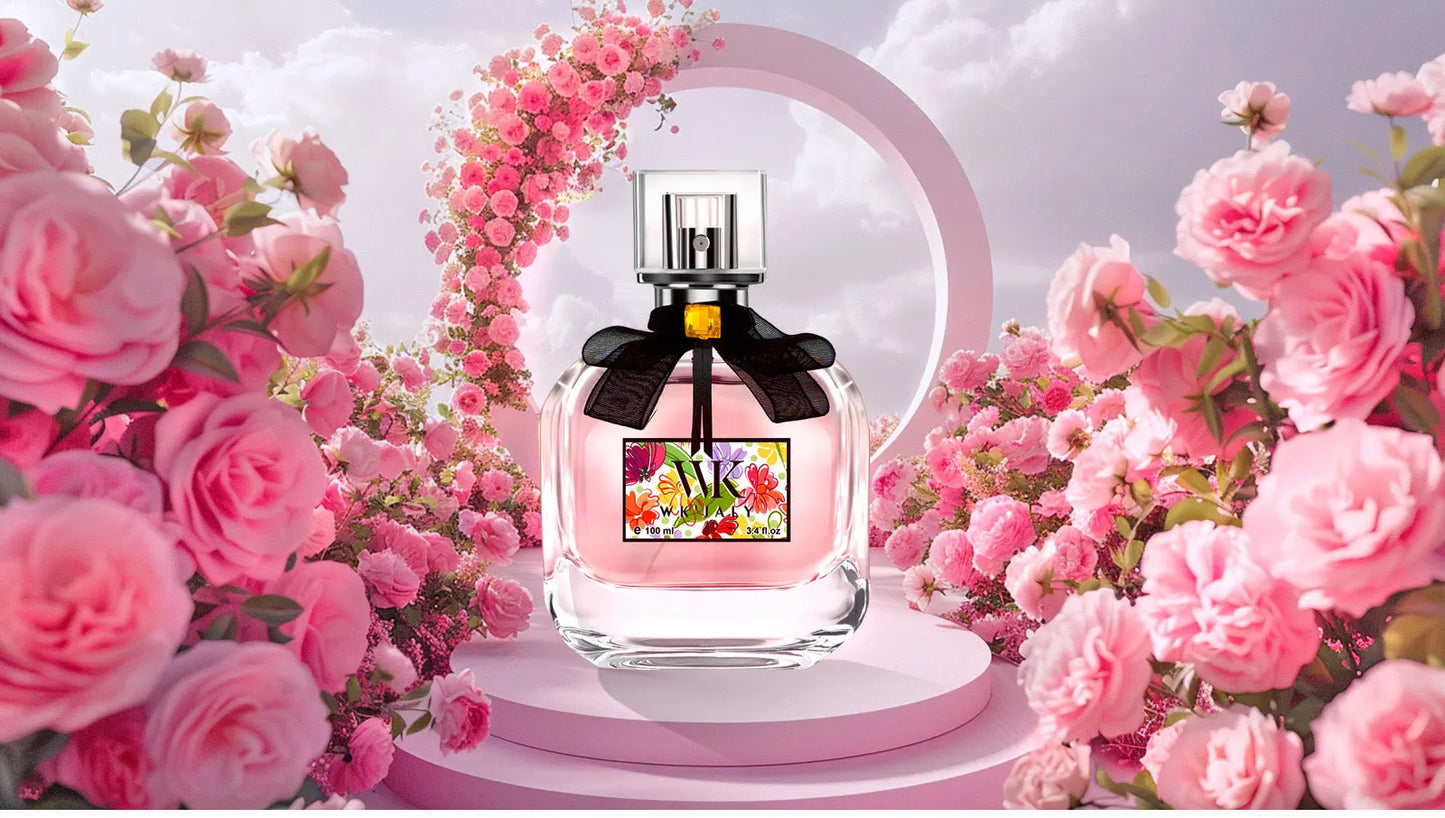 WK JALY Floral Drunk Eau De Parfum Spray, Women's Perfume, With Notes of Rose, Sandalwood, Long Lasting Fruity Fragrance, 100ml