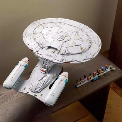 3600Pcs New Version Star Trek USS Enterprise NCC-1701-D Large Building Blocks Set Model Display Gift for Adults & Kids