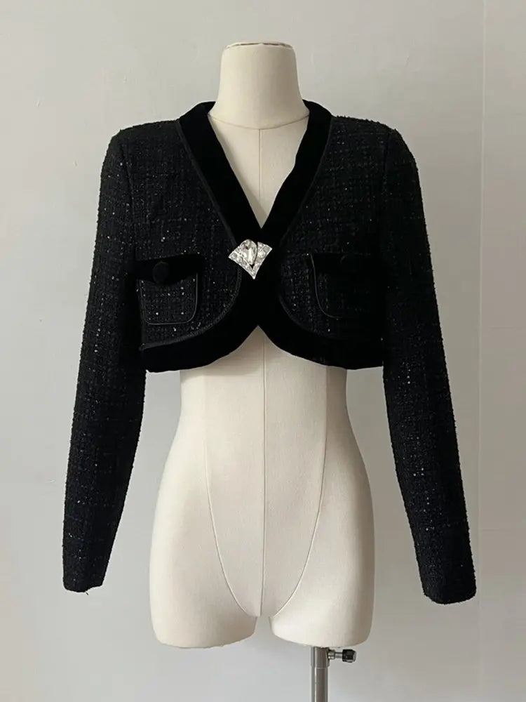 EtherealBe Sweet Pink Tweed Blazer for Ladies