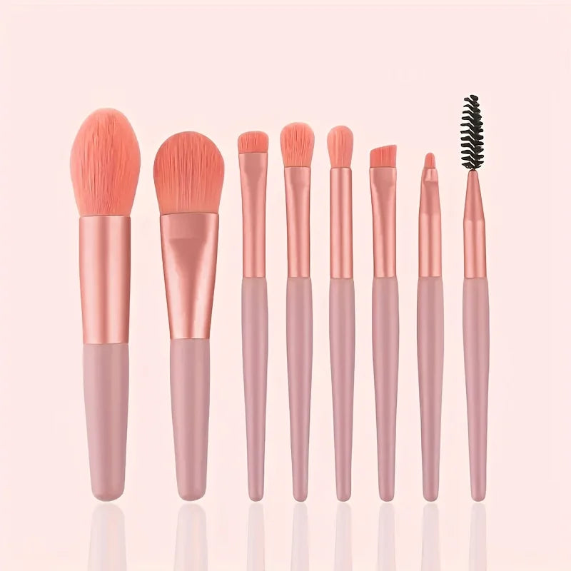 8/22/34Pcs Makeup Brush Set Portable Soft Eyeshadow Brushes Powder Foundation Brush Multipurpose Blending Cosmetic Beauty Tool