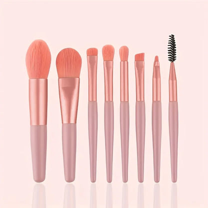 8/22/34Pcs Makeup Brush Set Portable Soft Eyeshadow Brushes Powder Foundation Brush Multipurpose Blending Cosmetic Beauty Tool