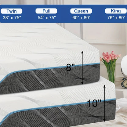 EtherealBe queen size flippable mattress for back pain with dual firmness design for optimal support