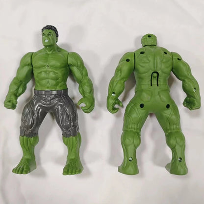2025 Marvel Spiderman Hulk Ironman Anime Action Figure Toy Christmas Gift Pvc Movable Joints Luminous Doll Collection Model Toy