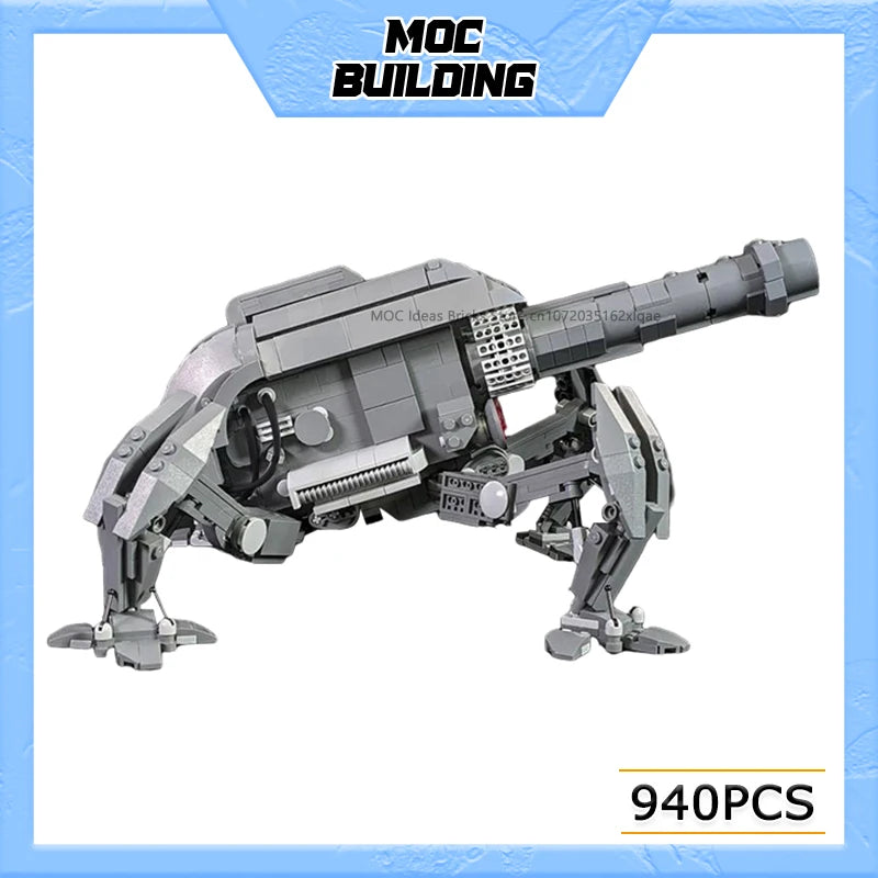MOC Building Blocks Space Movie Series Cannon Battle Robot Model DIY Assemble Bricks Creative Toys Collection Display Xmas Gifts