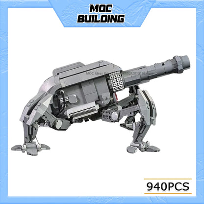 MOC Building Blocks Space Movie Series Cannon Battle Robot Model DIY Assemble Bricks Creative Toys Collection Display Xmas Gifts