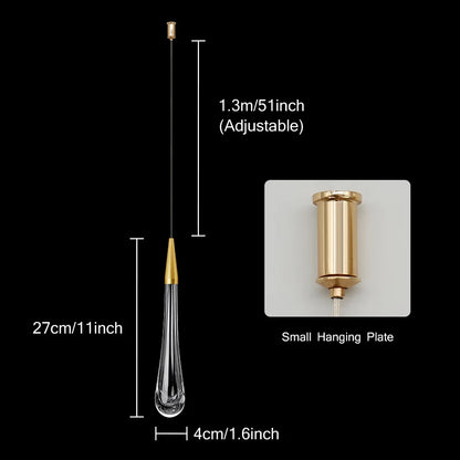 New LED chandelier bedroom restaurant bar chandelier staircase light crystal interior decoration chandelier