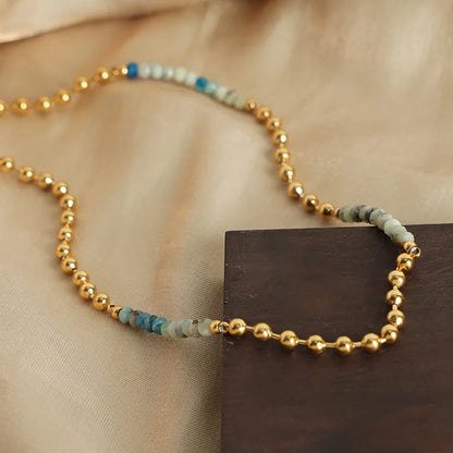 Gorgeous Purple Beaded Necklace for women Copper Nature Agate Chain Charm Jewelry Wholesale