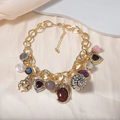 Zvoijio New Personalized Retro Fashion Multiple Pendant Necklace