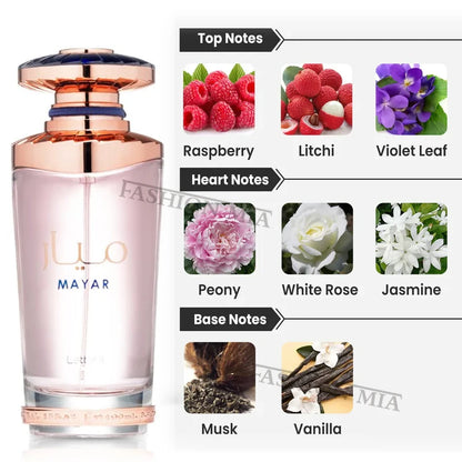 Mayar intense cherry edp arabic perfume for men and women 100 ml by lattafa
