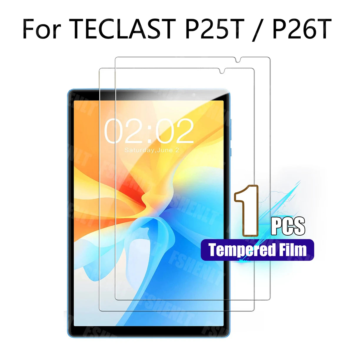 Screen Protector for TECLAST P25T P26T HD Anti-scratch Tablet Protective Film Tempered Glass for TECLAST P25T P26T 10.1inch 2023