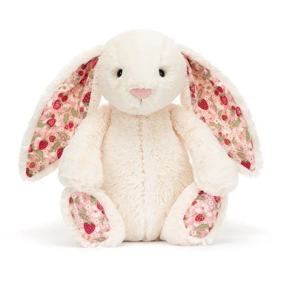 Bonnie Rabbit Plush Toy with Floral Ears Kawaii Stuffed Doll Soft Sofa Cushion Kids Birthday Gift Room Decor