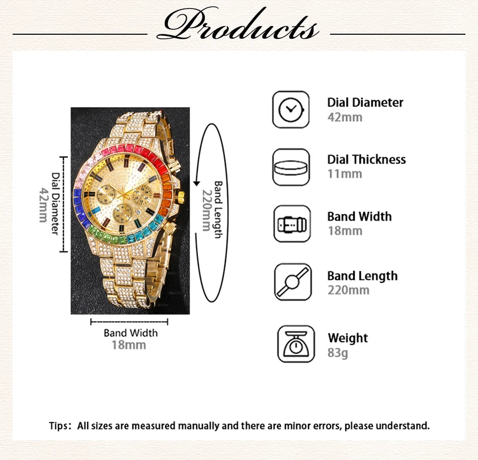 Diamond Women's Watches Gold Watch Ladies Wrist Watches Luxury Brand Rhinestone Women Bracelet Set Watches Female Relogio