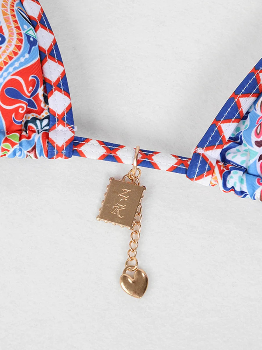 Micro Bikinis 2025 Sexy Women Swimsuits Female Swimwear Print Bikini Set Bathing Suit Swimming Suits Beachwear Thong Biquini