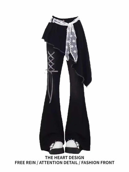 Women's Jeans Hip-hop Fashion Vintage Streetwear Y2K Wide Leg Straight Jean High Waist Trouser Classic Baggy Denim Pants