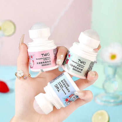 Romantic Fragrance Body Solid Perfume,Roll-on Antiperspirant Lotion,Woody,Floral Fruity Notes,Whole Body Fresh Lasting Fragrance