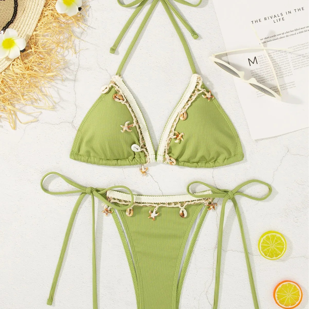 Peachtan thong bikini women push up beach swimwear 2 piece swimsuit 2024 women bikini bathing suit summer women beachwear