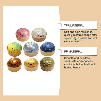 Simulation Flash Dumpling Pressure Ball Slow Rebound Soft Pinch Decompression Baozi  modeling stress relief toy birthday Gifts