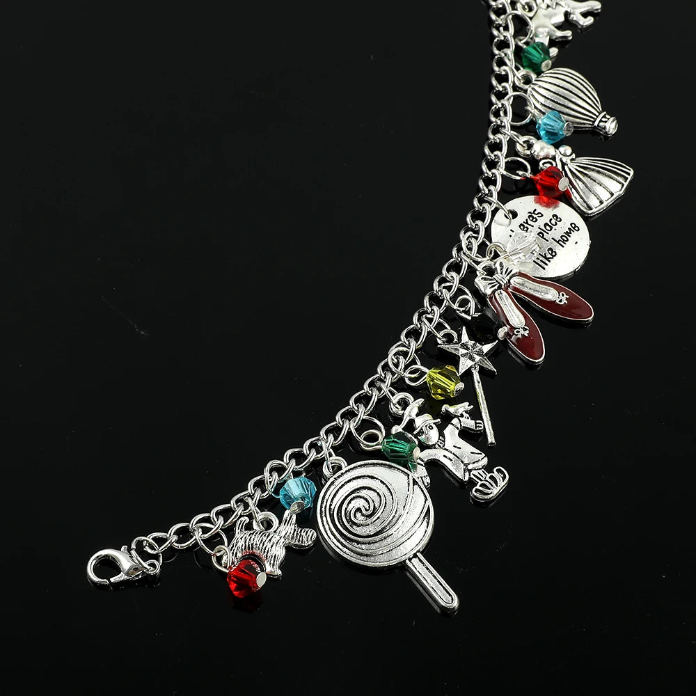 Fashion The Wizard of OZ Bracelet Kawaii Shell Magic Wand Charms Bangle Trendy Jewelry for Women Cartoon Party Gifts Accessories
