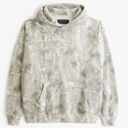 Autumn Hoodie Women men Branch Maple Leaves Camouflage Floral Print Long Sleeved Sweatshirt Streetwear Hip Hop Loose hoodies