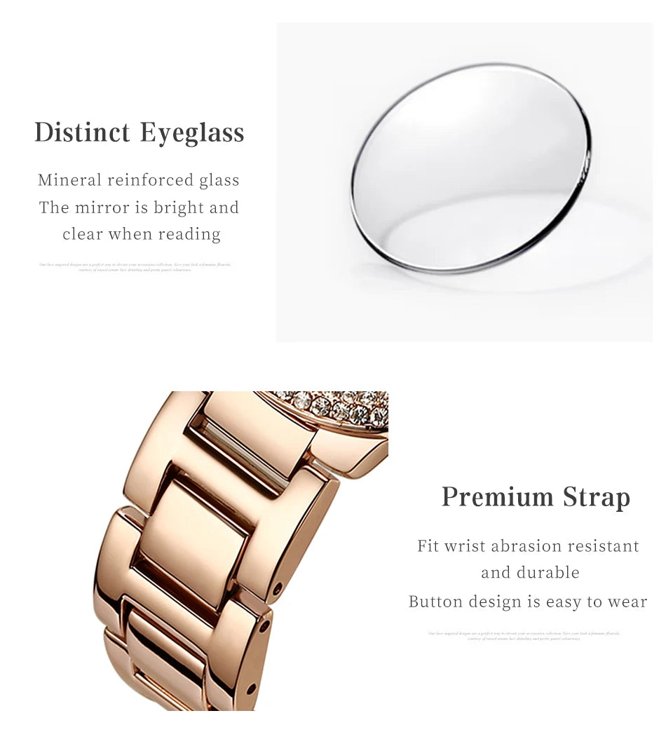 WWOOR New Women's Watches Fashion Crystal Diamond Ladies Quartz Wristwatch For Woman Relogio Feminino Female Montre Reloj Mujer