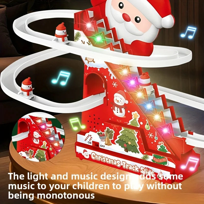 Stairs, slides, Santa Claus toys, Christmas decorations, the best gift for children during Christmas
