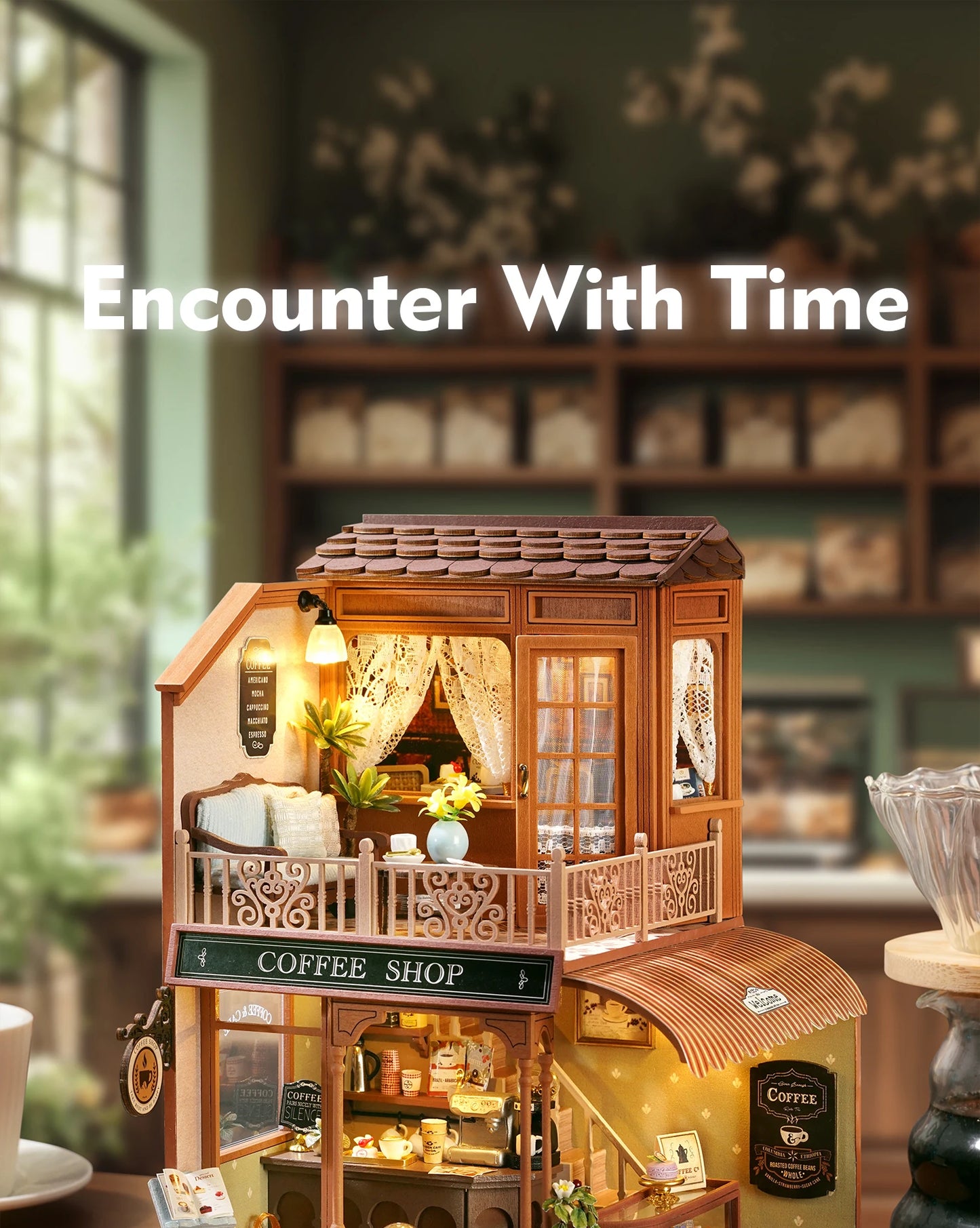 Handmade Wooden Miniature Doll House Kit 3D Puzzle Assembled Building Model Kit With LED Light DollHouses Toy For Christmas Gift