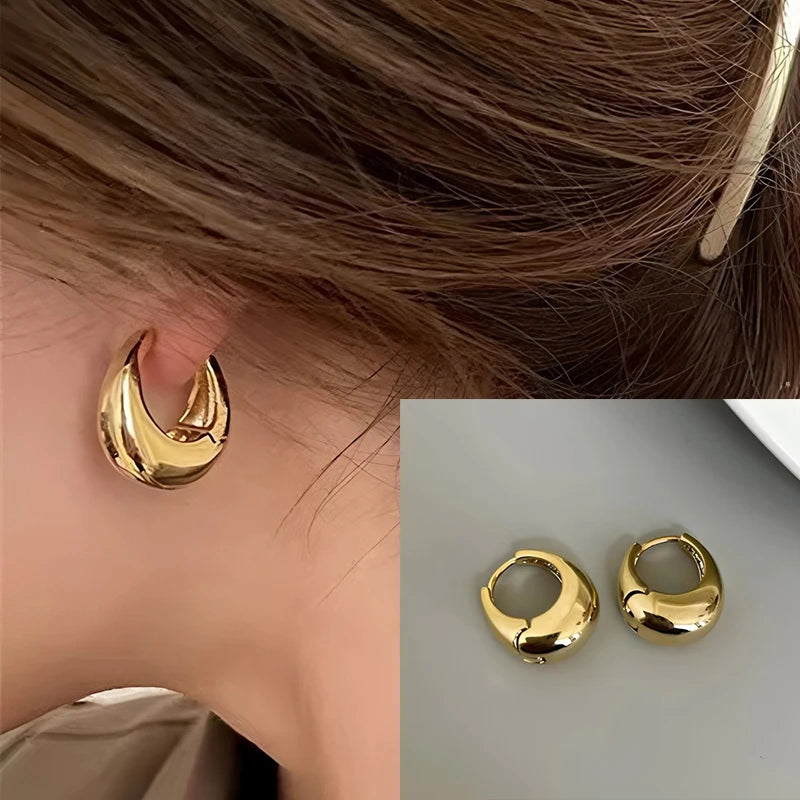 Original 925 Sterling Silver Hoop Earrings For Women Love Heart Round Vintage Earring Jewelry Party Christmas Gift