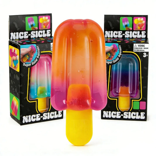 Schylling Needoh Nice Cube Sensory  Nice-Sicle Stress Relief Squishy Cube Anti-Anxiety Squeeze Object For Focus ADHD Population