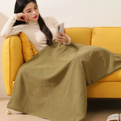 Wearable Heating Electric Blanket Shawl 3 Heating Levels USB Heated BlanketBody Warmer Blanket for Home Office Xmas Gift