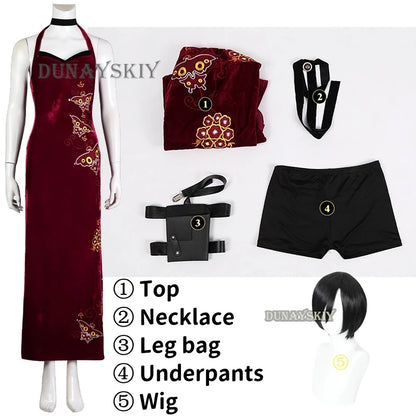 EtherealBe Resident Evil Ada Wong Cosplay Costume Set