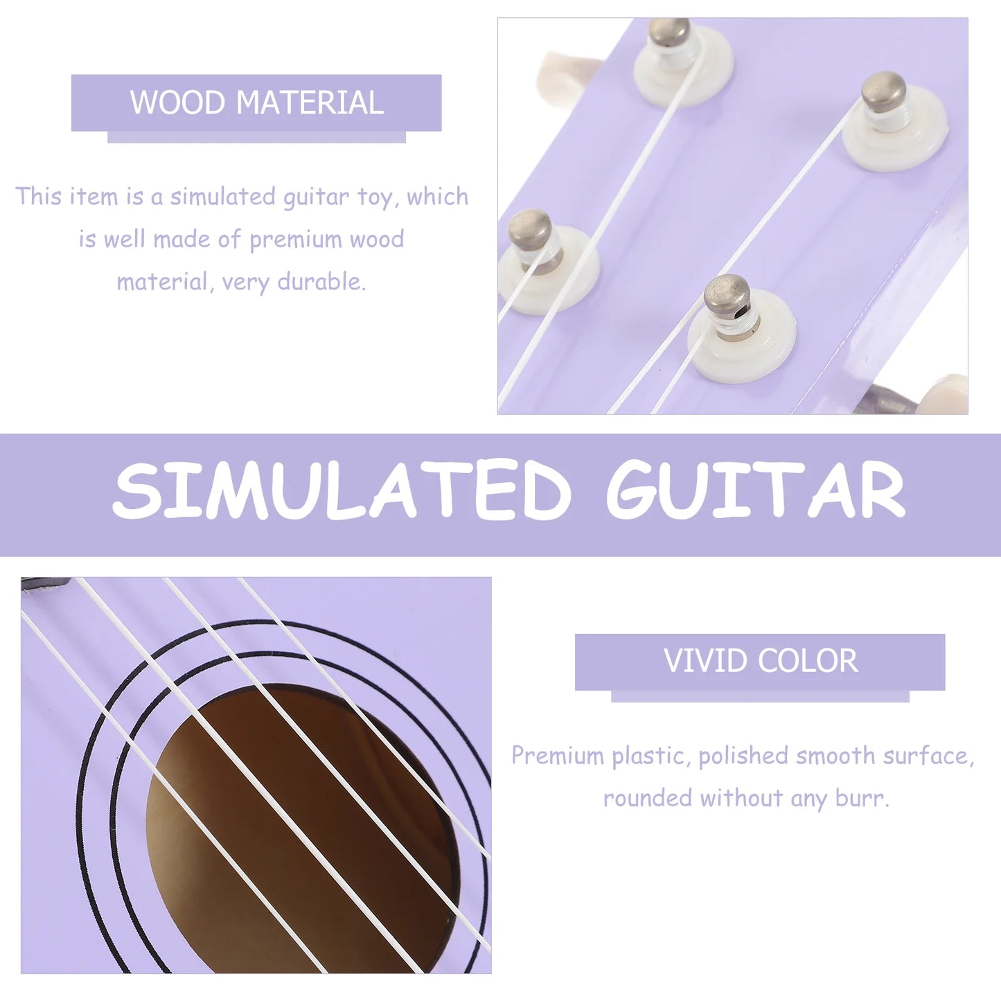 Mini Guitar Educational Toys Acoustic Kids Instrument Student Vintage Style Childrens