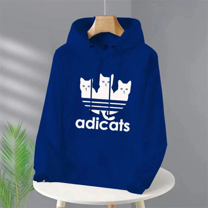 Women's Luxury Fashion Hoodies Long Sleeve Pullover Sweatshirt Unisex Adicats Print Hoodies Casual Streetwear For Men's Clothing
