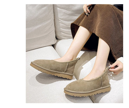 2025 Women Winter Ultra Mini Boot Designer Australian Platform Boots for Leather Warm Ankle Fur Booties Luxury Boots round toe