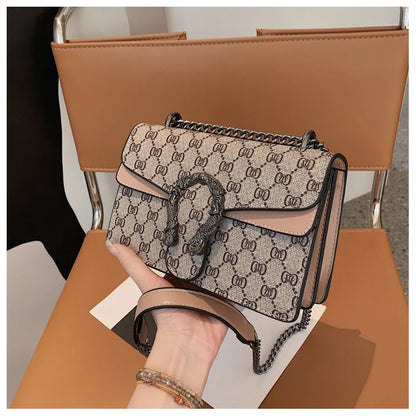 Fashion Popular Women's Bag Trend Brand Retro Chain Shoulder Bag High Quality Ladies Crossbody Bag Designer Luxury Handbag