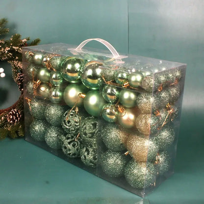 100pcs Christmas Decor Tree Xmas Balls Party Wedding Ornament Party Supplies Xmas Ornament Ball Xmas