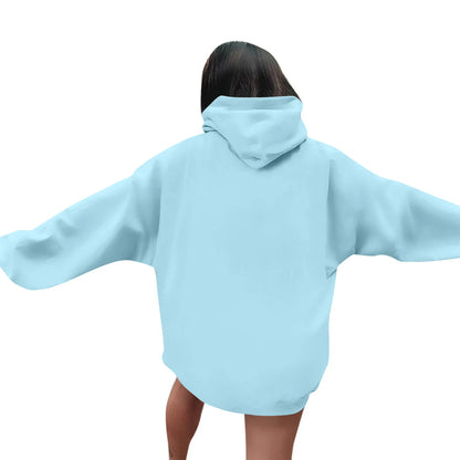 Women Halloween Printed Hoodie Casual Long Sleeve Sweatshirt Fashion Oversize Pullover Cozy Winter Streetwear Chic Loungewear