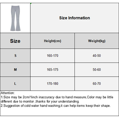 Low Waist Fashion Hip Hop Casual Tight Stretch Flare Pants Sweatpants Women
