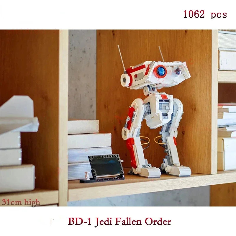 Star Movie Bricks 1062pcs Fallen Order BD-1 Intelligent Technical Robots 75335 Building Blocks Toys For Children Christmas Gift