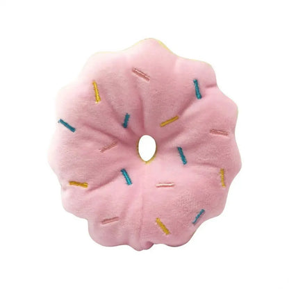 And Relieve Boredom For Dogs Chew Toy Cute Puppy Squeaker Sound Toys Doughnut Design Dog Supplies Puppy Chewing Toys Dog Toys