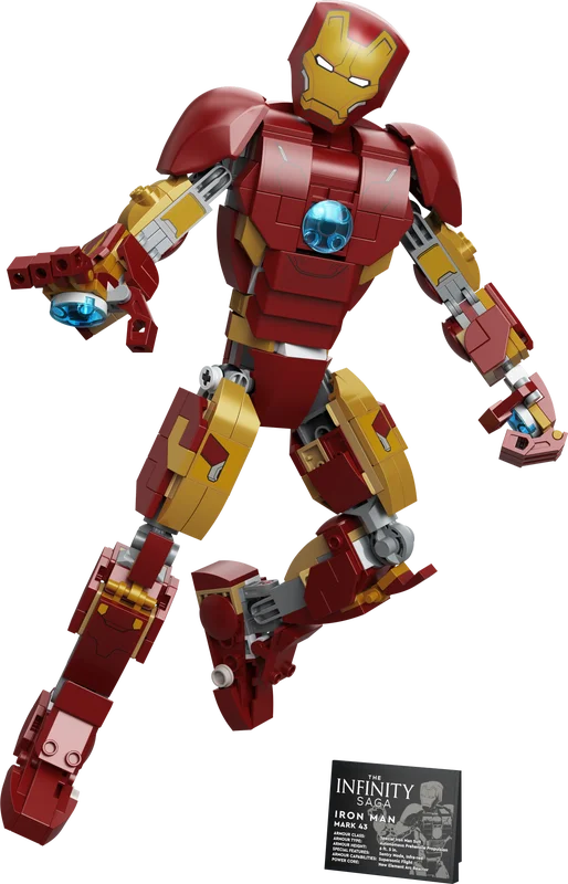 LEGO, Marvel, Superhero 76206, Iron Man, Doll, Anime Model, Children's Building Blocks, Toy Gift