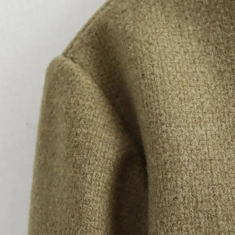 2025 New Woman Jackets Outerwears Long Sleeve Cropped Fashion Jacket for Women Button Short Coats Elegant Women's Coat