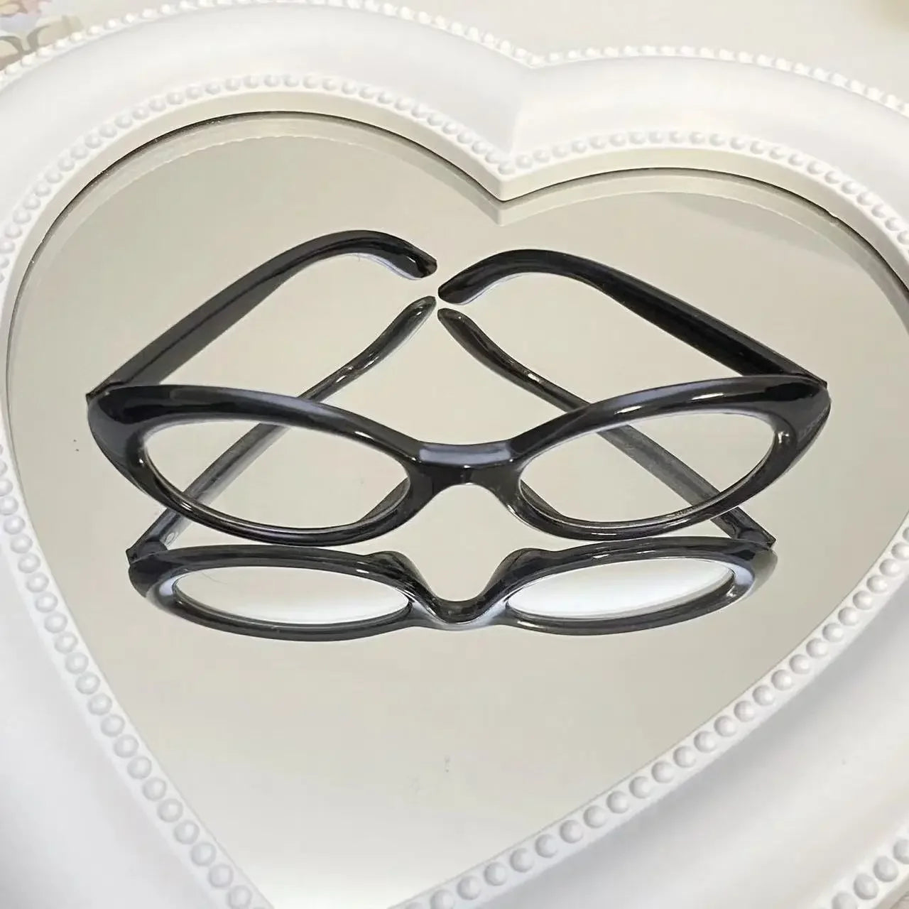 Mini Oval Sunglasses Labubu Fashion Transparent Plastic Glasses for Mini Plush Cotton Doll Kpop Idol Doll Sunglasses Accessories