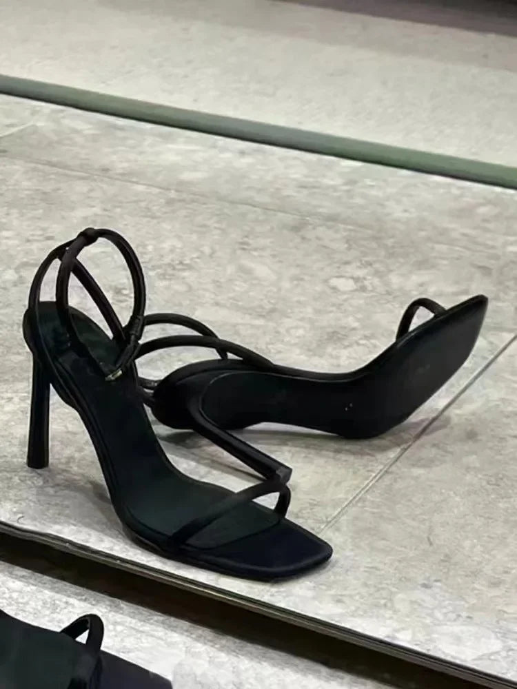 Women's Sandals Summer High Heel 2025 Fashion Elegant High Heel Shoe Open Toe Banquet Shoe Women Shoe Zapatos