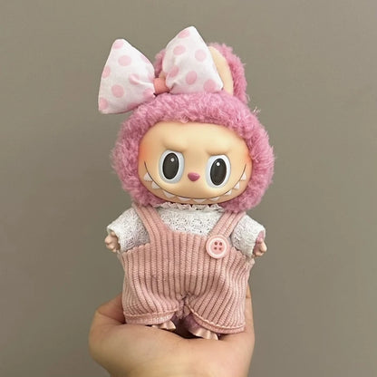 Labubu Doll Clothes Set for V1/V2 Ropa Labubu Dolls Strap Pants Set Cute Skirt Overalls Accessories Children's Toy Gifts