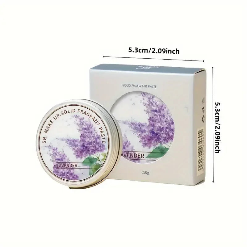 Women's Portable Solid Perfume Balm 15g,Rose, Peony,for Lotus,Lavender Scents-Fresh floral Lasting Fragrance for Dating & Daily