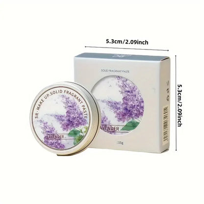 Women's Portable Solid Perfume Balm 15g,Rose, Peony,for Lotus,Lavender Scents-Fresh floral Lasting Fragrance for Dating & Daily