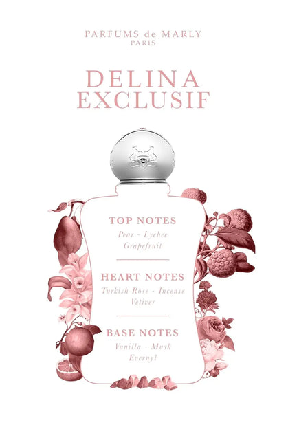 Marly Women’s Perfume 75ml Delina Delina Exclusif Oriana Long Lasting Floral Fruity Sweet Luxury Gift for Her Valentine Easter