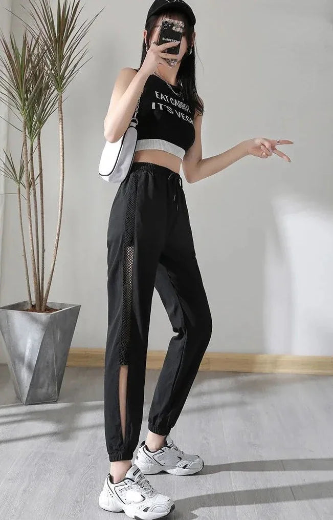 Harem Clothes Sweatpants Female Pants Joggers Fitness Black Jogging Trousers for Women with Pockets Sports Aesthetic G Slacks