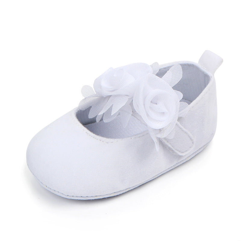 Baby Girl Shoes First Walkers Flower Pattern Fabric Cotton Shoe Unisex Non-slip Breathable Soft Bottom Toddler Crib 0-18M
